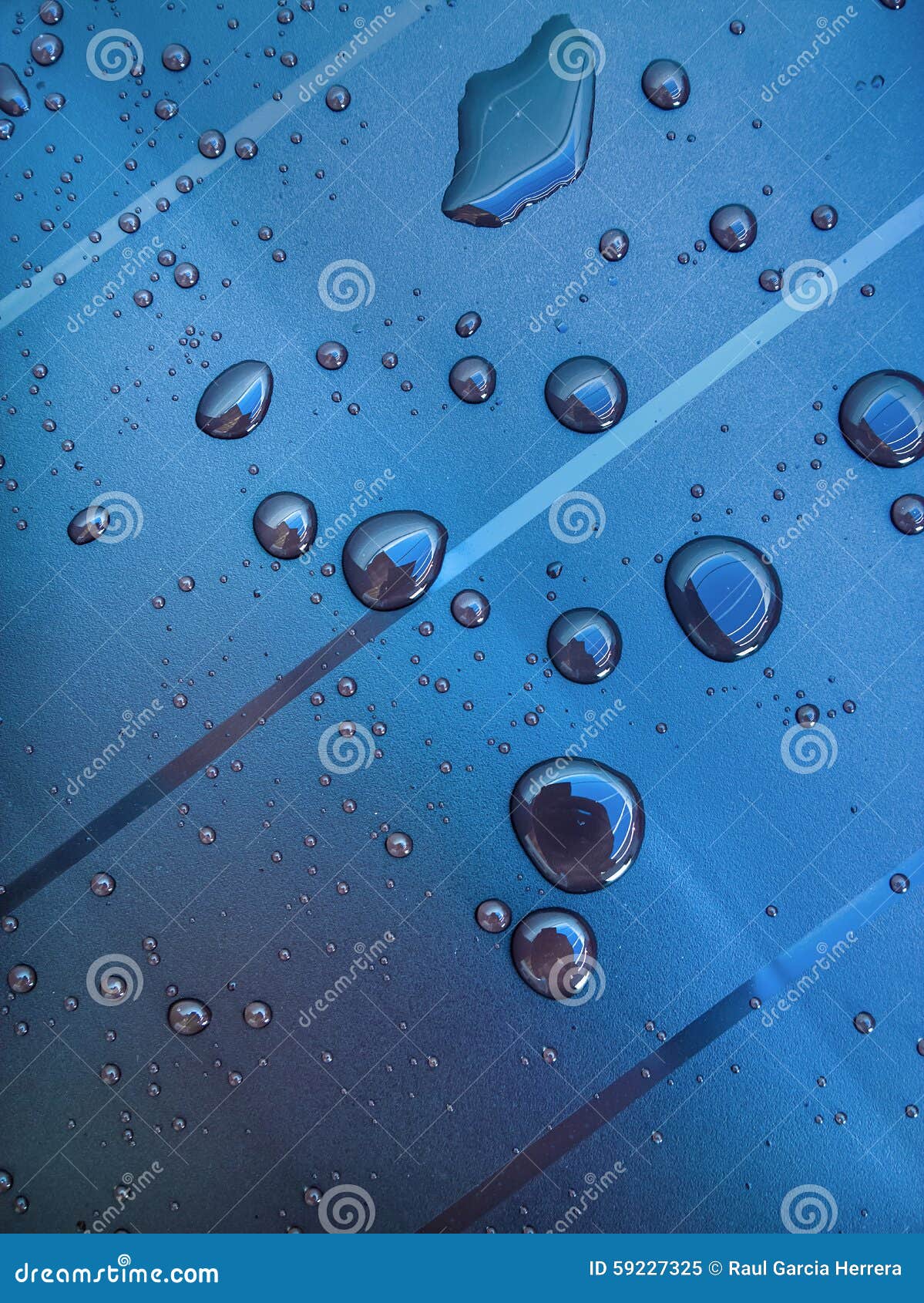 Water Droplets on Hydrophobic Surface Stock Image Image of round