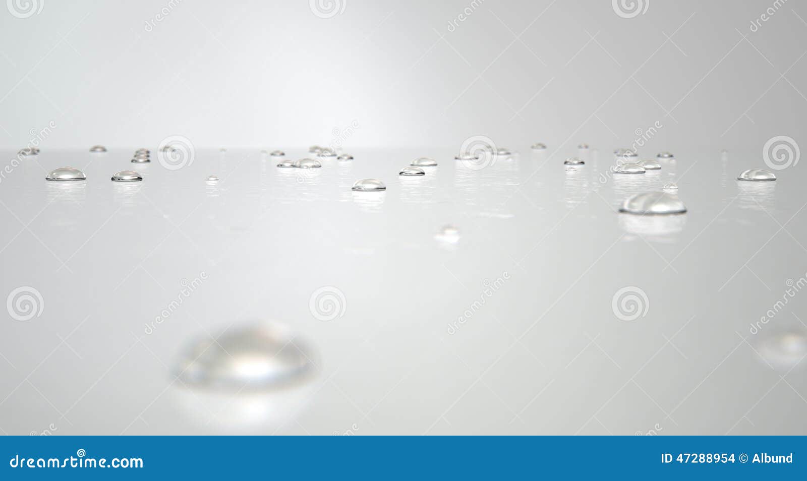 Water Droplets on White stock photo. Image of droplet 47288954