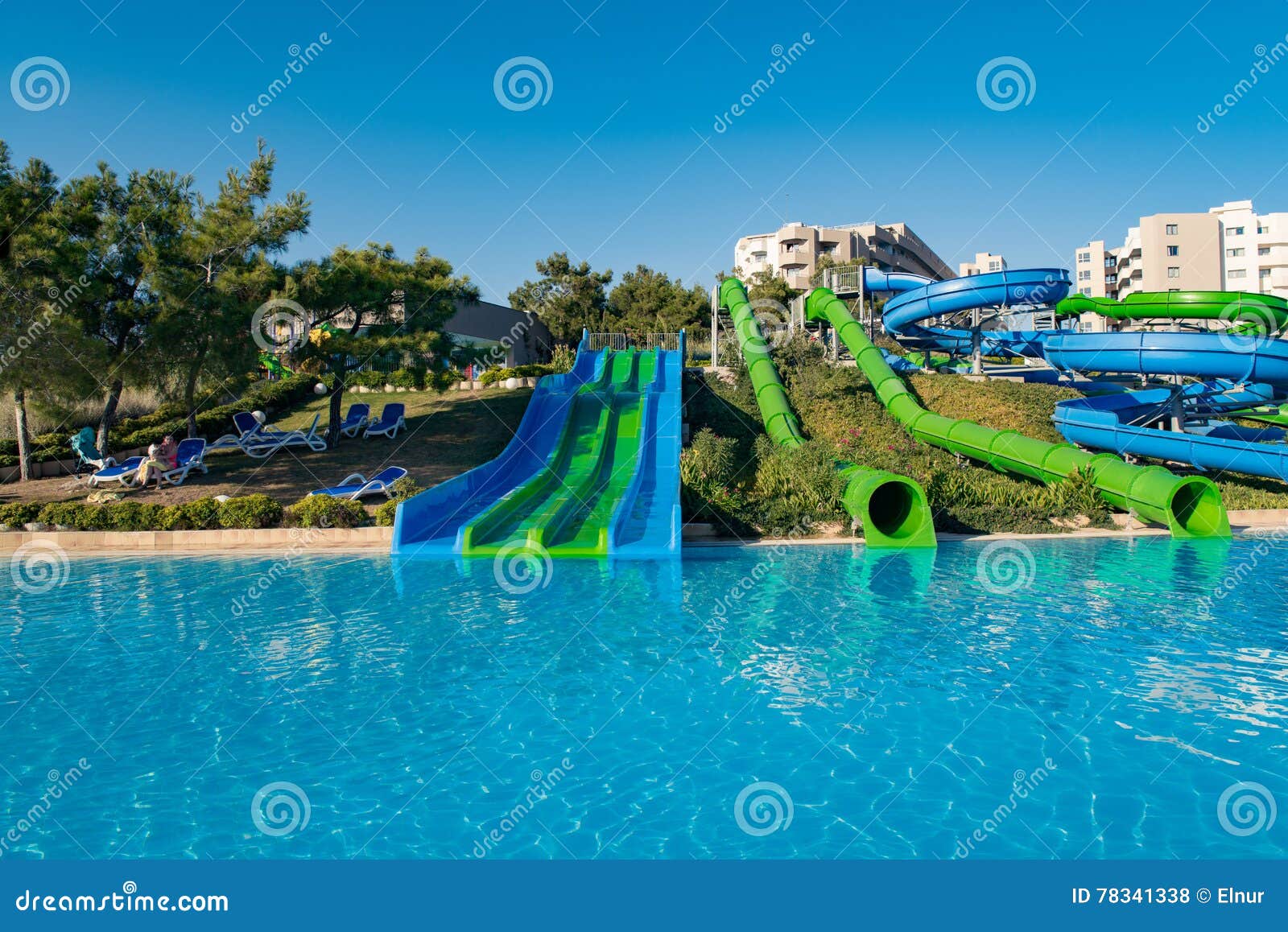 The Water Entertainment Part of Swimming Pool Stock Photo Image of