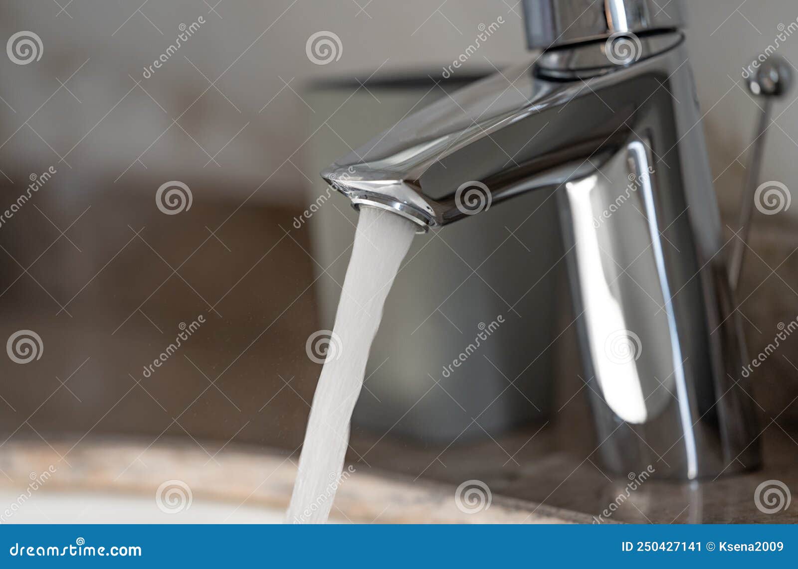 Water Faucet in the Bathroom Stock Image Image of trouble, drought