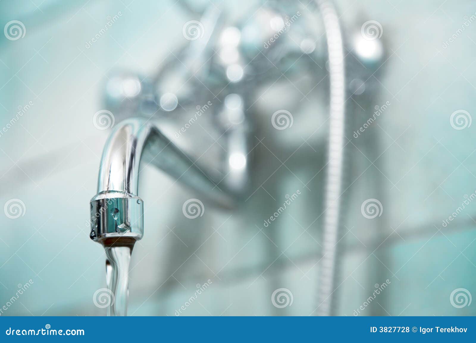 Water faucet in a bathroom stock photo. Image of chrome 3827728