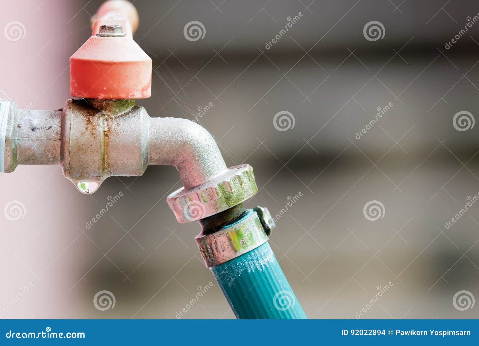 Water faucet valve stock photo. Image of pipe, concept 92022894