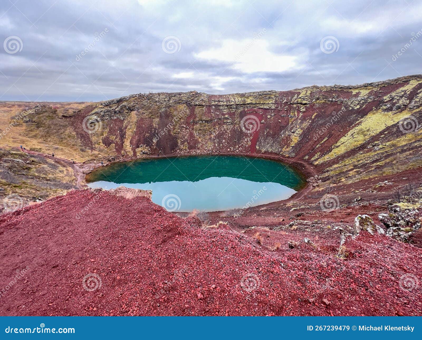 Water Filled Dormant Volcano. Stock Image Image of filled, lake