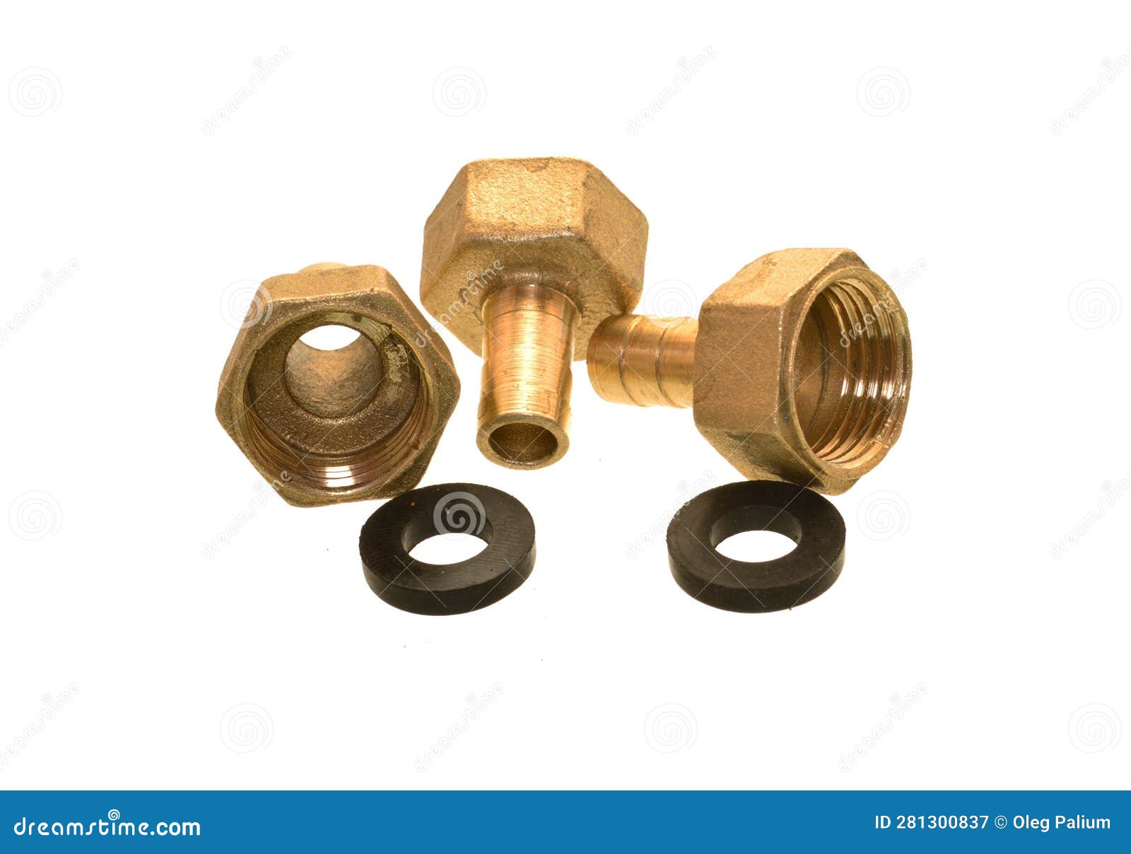 Water Fitting Isolated on White Background Stock Image Image of