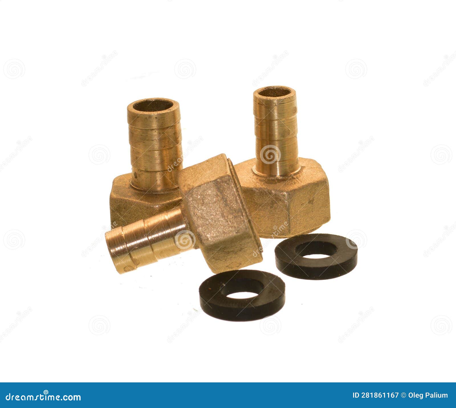 Water Fitting Isolated on White Background Stock Image Image of