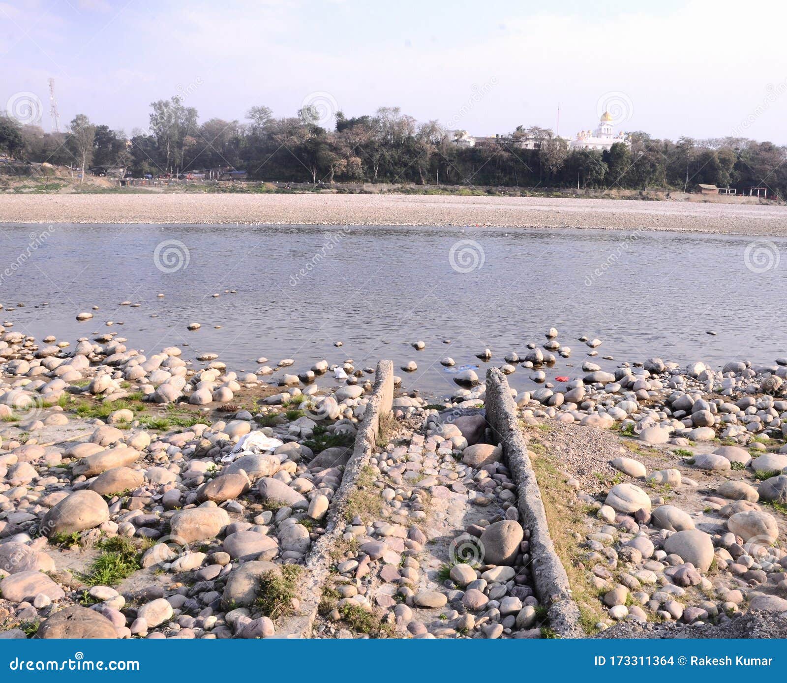 water flow  towards river nadaun himachal pradesh india