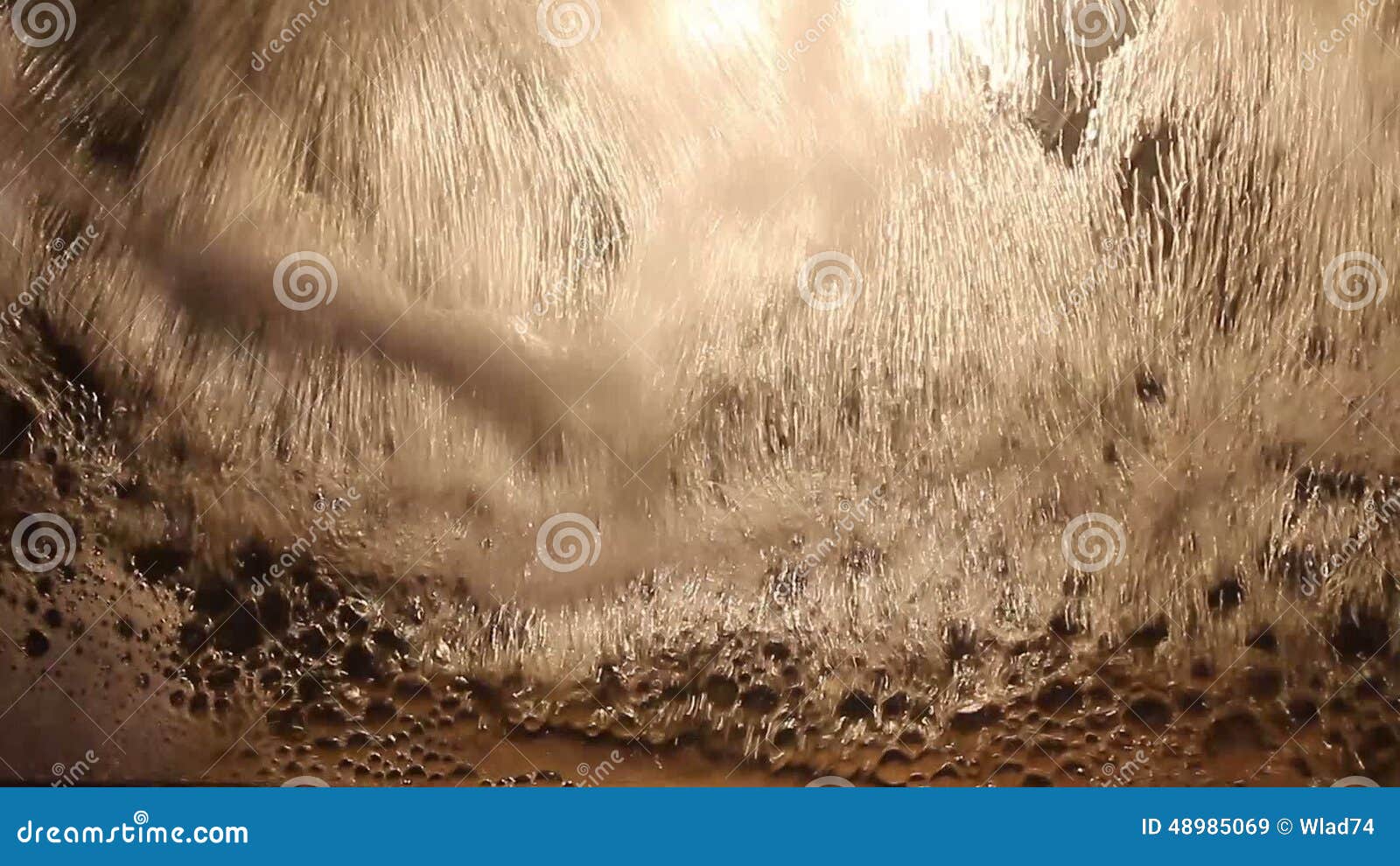 Water Flow in Electric Light Stock Video Video of brown, light 48985069