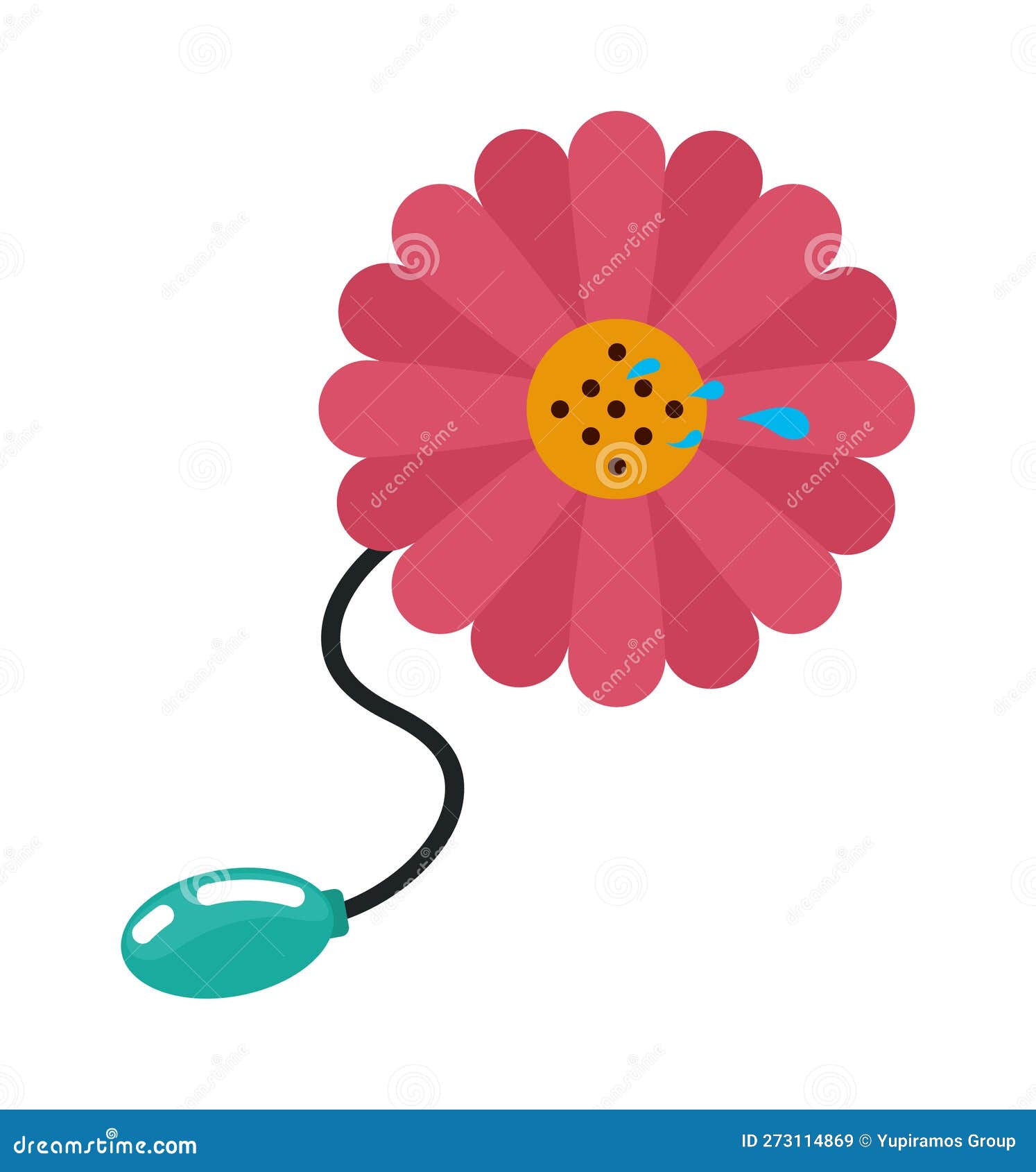 Water flower prank stock vector. Illustration of flower 273114869