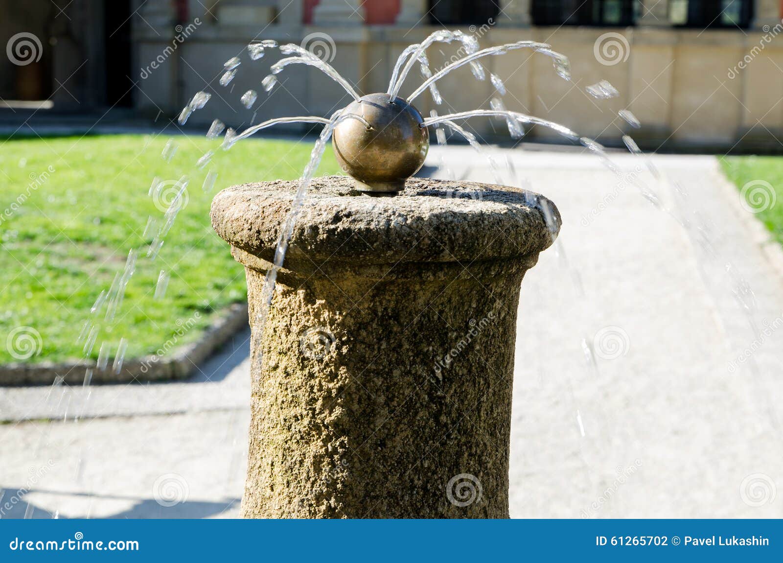 Water Flowing from the Fountain Stock Photo Image of park, fountain
