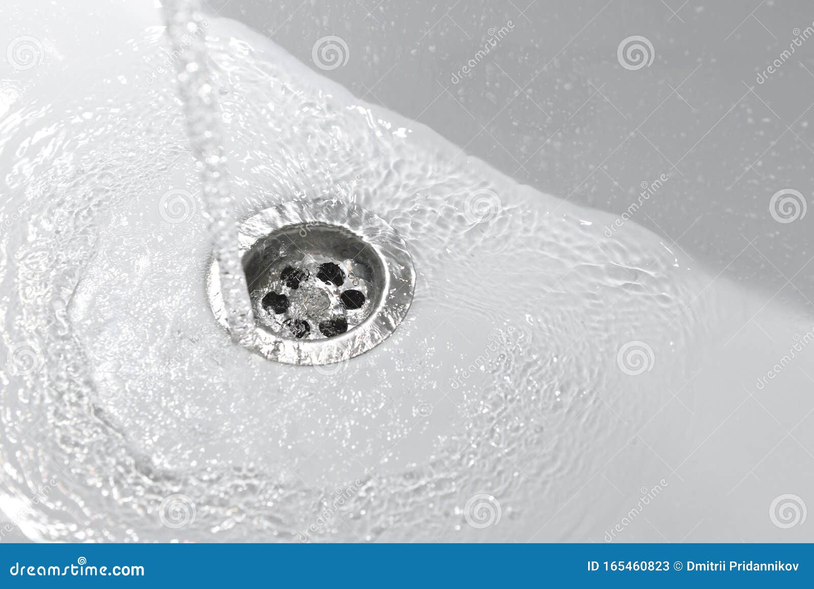 Water Flows into a New White Sink in the Bathroom Stock Image Image of sanitary, splash 165460823