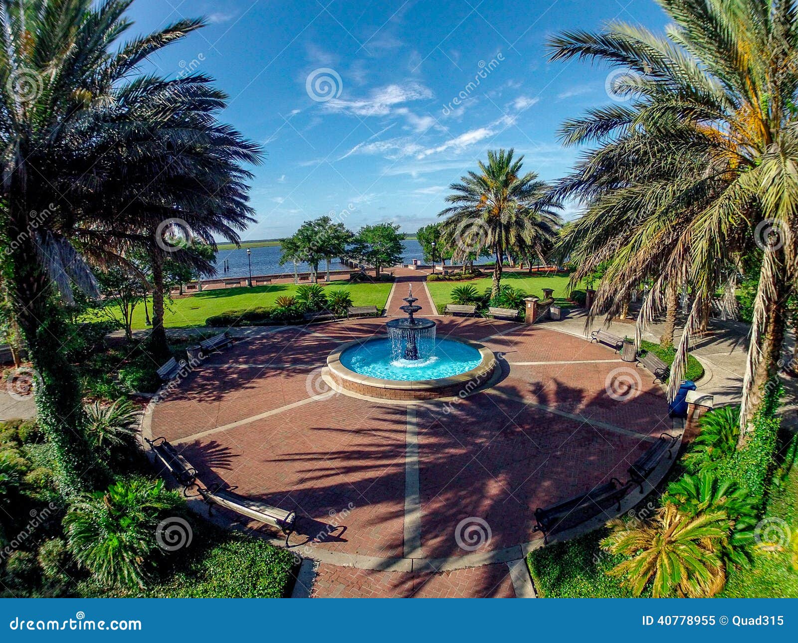 water fountain park in st.marys, georgia