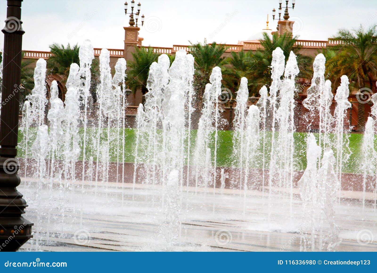 Water Fountain in Dubai UAE Stock Photo Image of garden, fountain