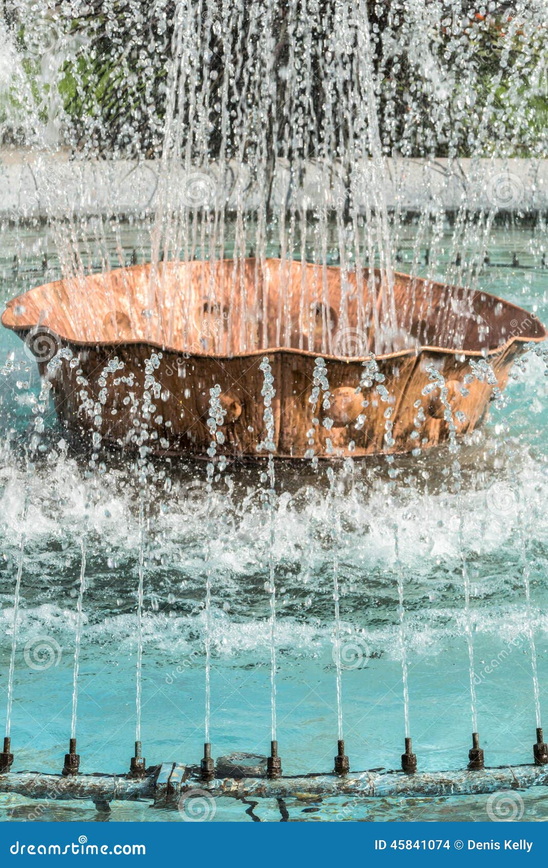 Water Fountain Jets stock photo. Image of closeup, cascading 45841074
