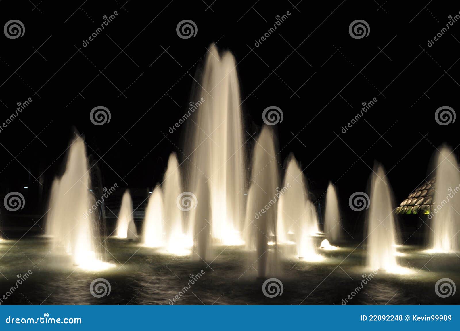 Water fountain night stock photo. Image of evening, lighting 22092248