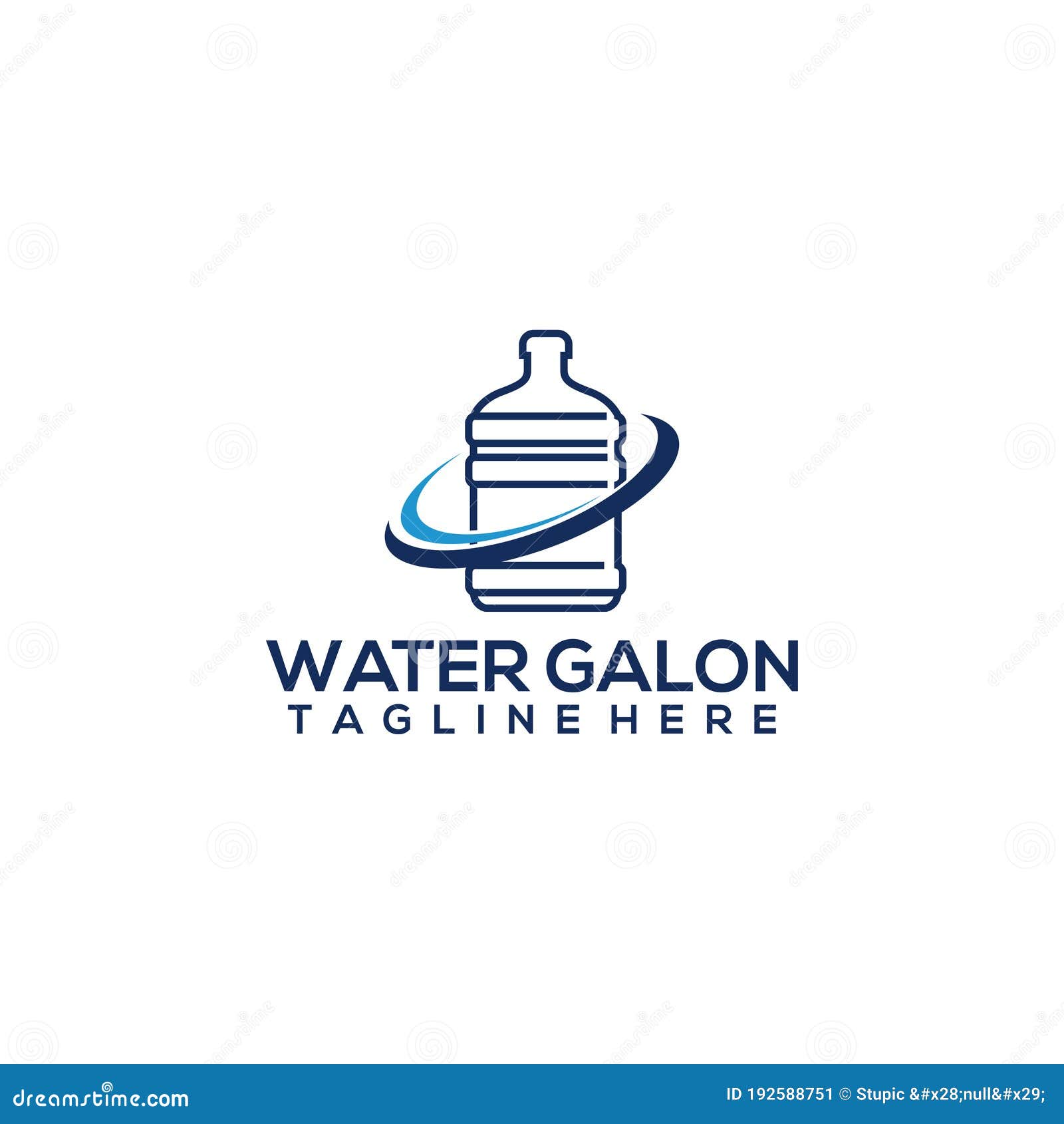 Water Gallon Logo Concept Vector | CartoonDealer.com #192588631