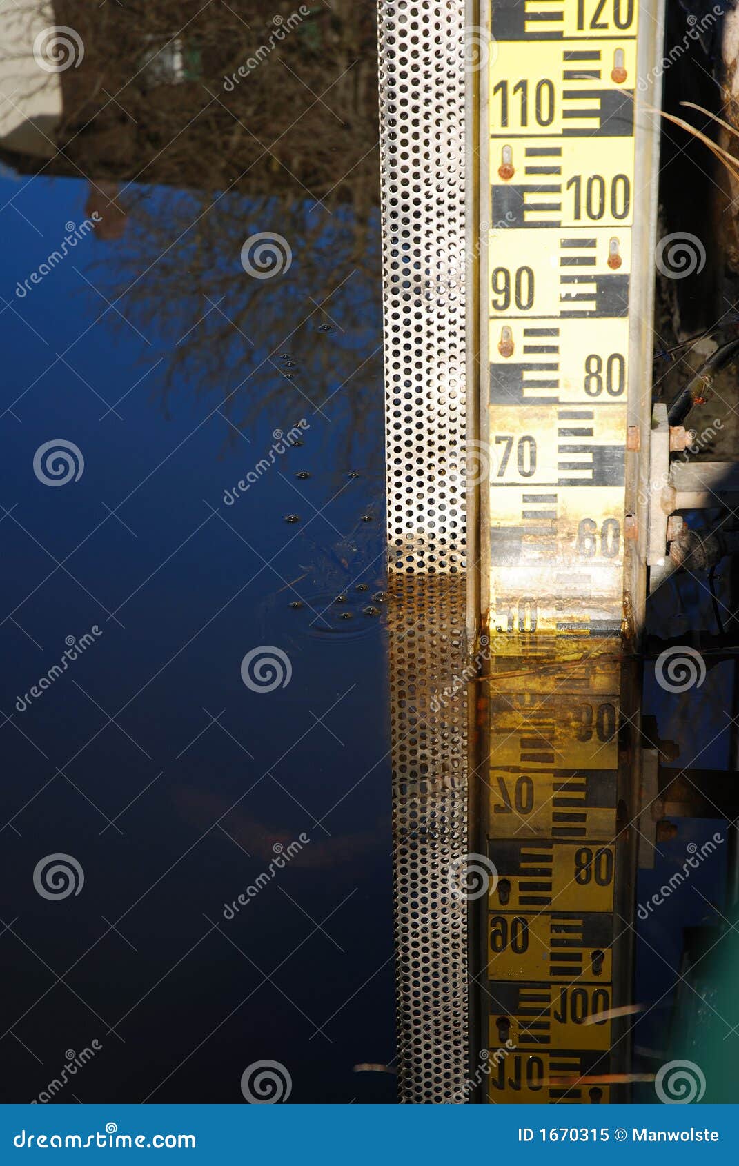 Watergauge stock image. Image of plate, scale, data, surveillance