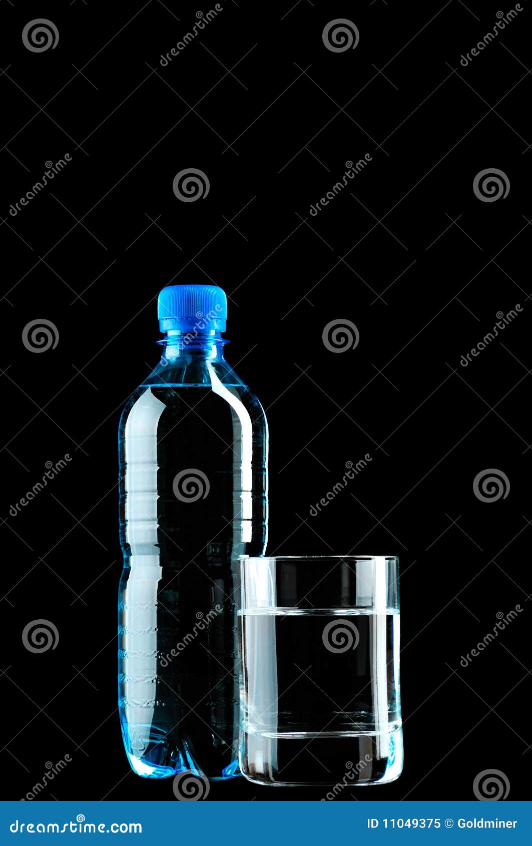 Water in Glass and a Bottle Stock Image Image of water, liquid 11049375