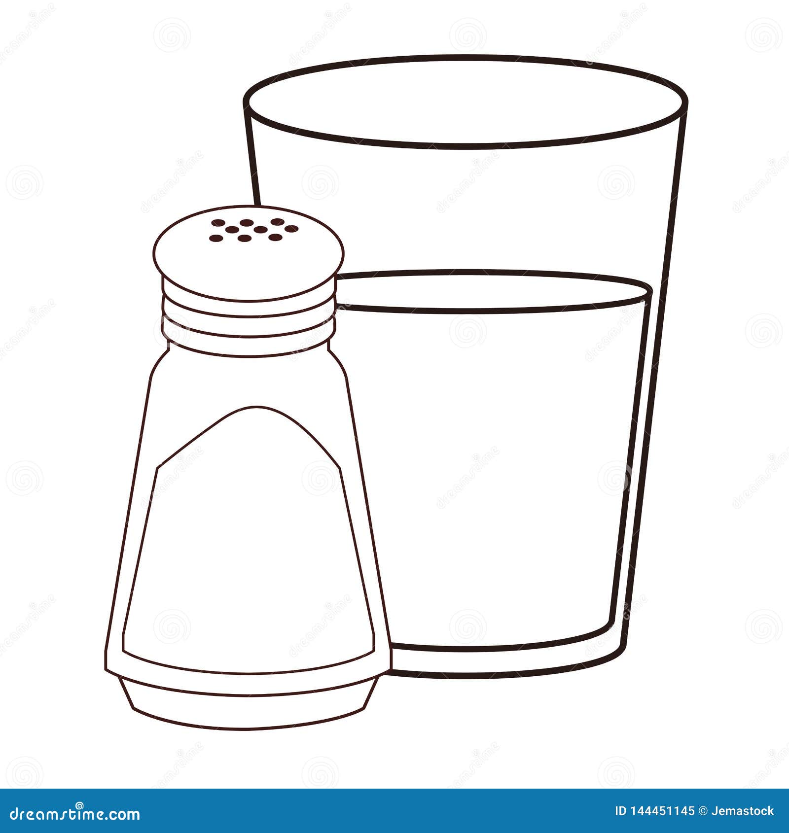 https://thumbs.dreamstime.com/z/water-glass-salt-shaker-water-glass-salt-shaker-black-white-vector-illustration-graphic-design-144451145.jpg