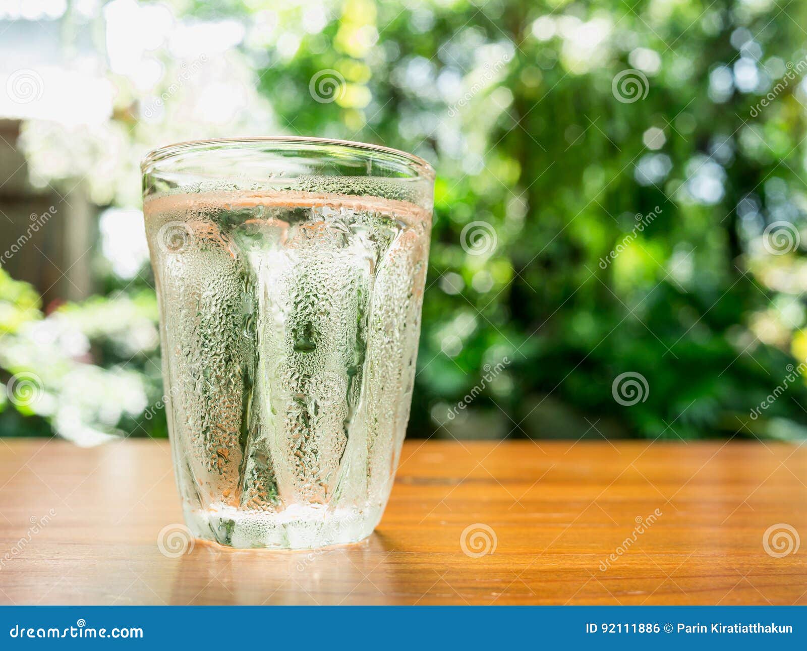 Water glass on the table stock photo. Image of empty 92111886