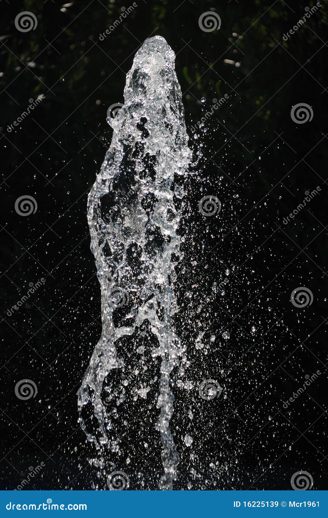 Water Jet on Black Background 2 Stock Image - Image of background, cool