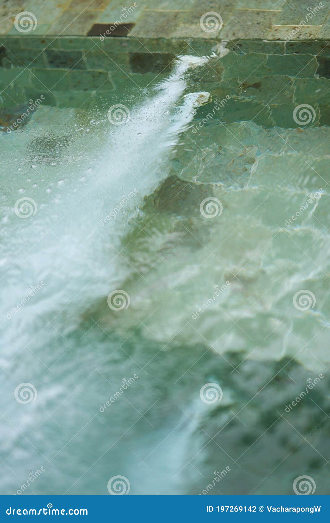 Water Jet Under Swimming Pool Stock Photo Image of summer, sunlight