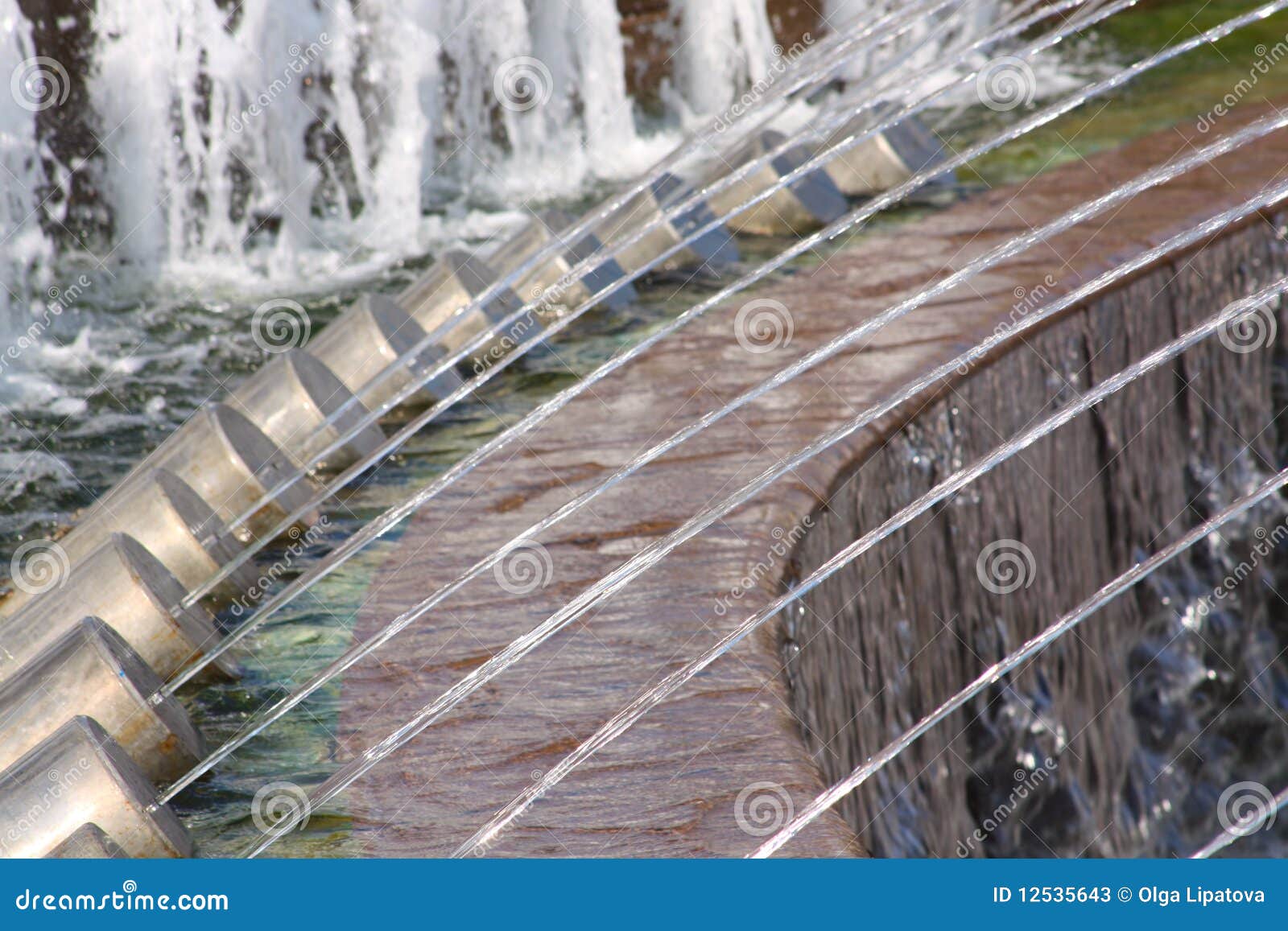 Water jets in a fountain stock image. Image of faucet 12535643