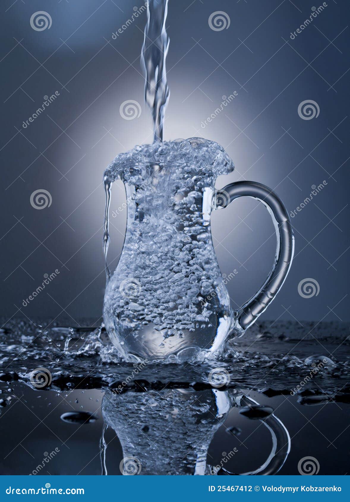 Water in a jug stock photo. Image of overfill, cool, flowing 25467412