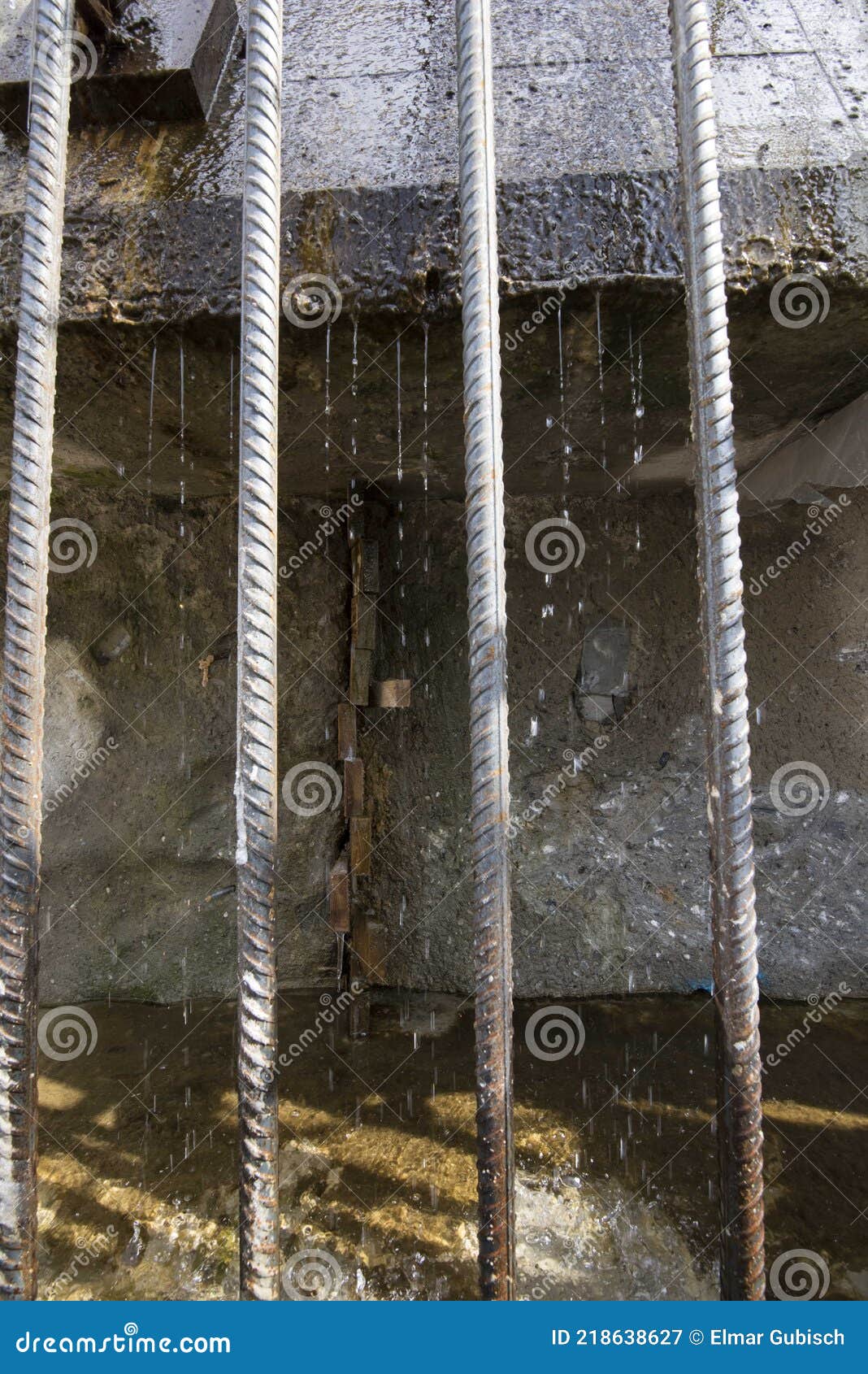 Water Leakage in Hydraulic Engineering Stock Image Image of