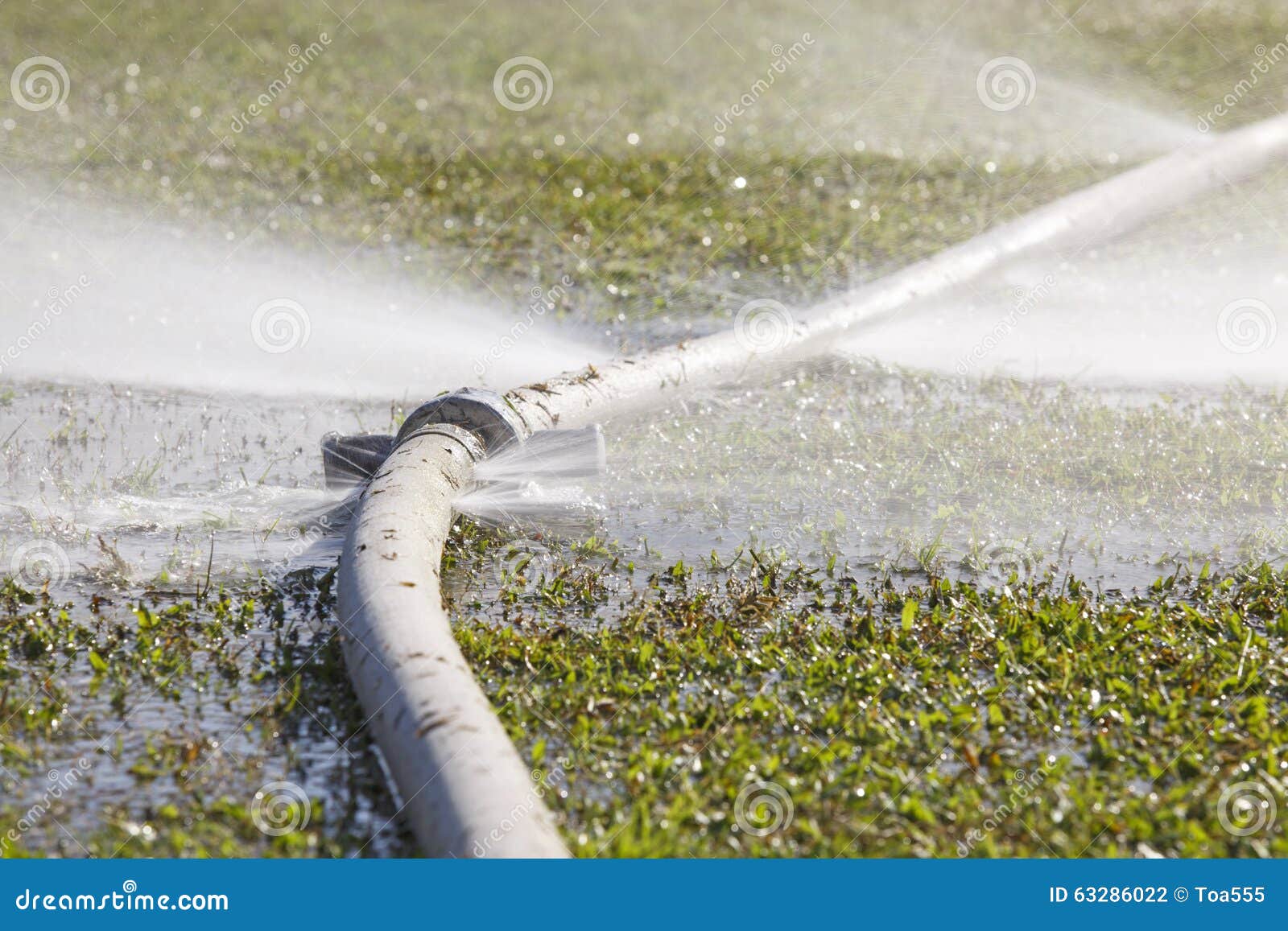 Water Leaking from Hole in a Hose Stock Photo Image of loss, break