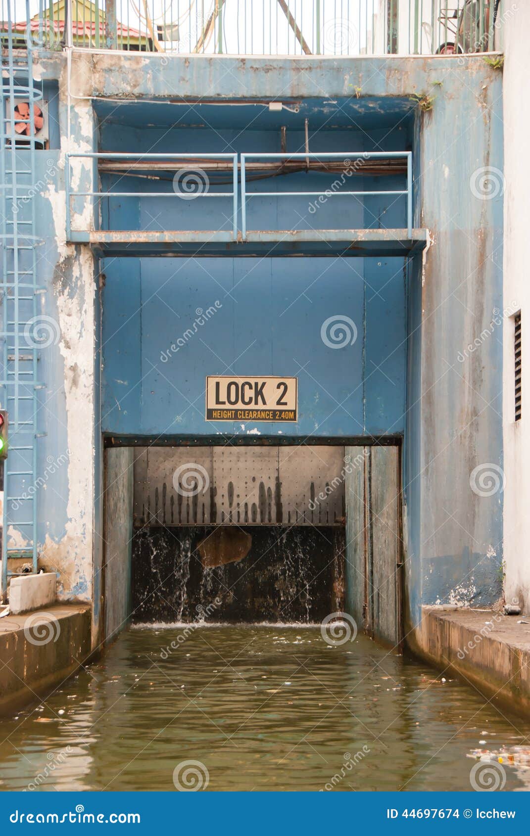 Water Lift or Elevator stock photo. Image of dust, pier 44697674
