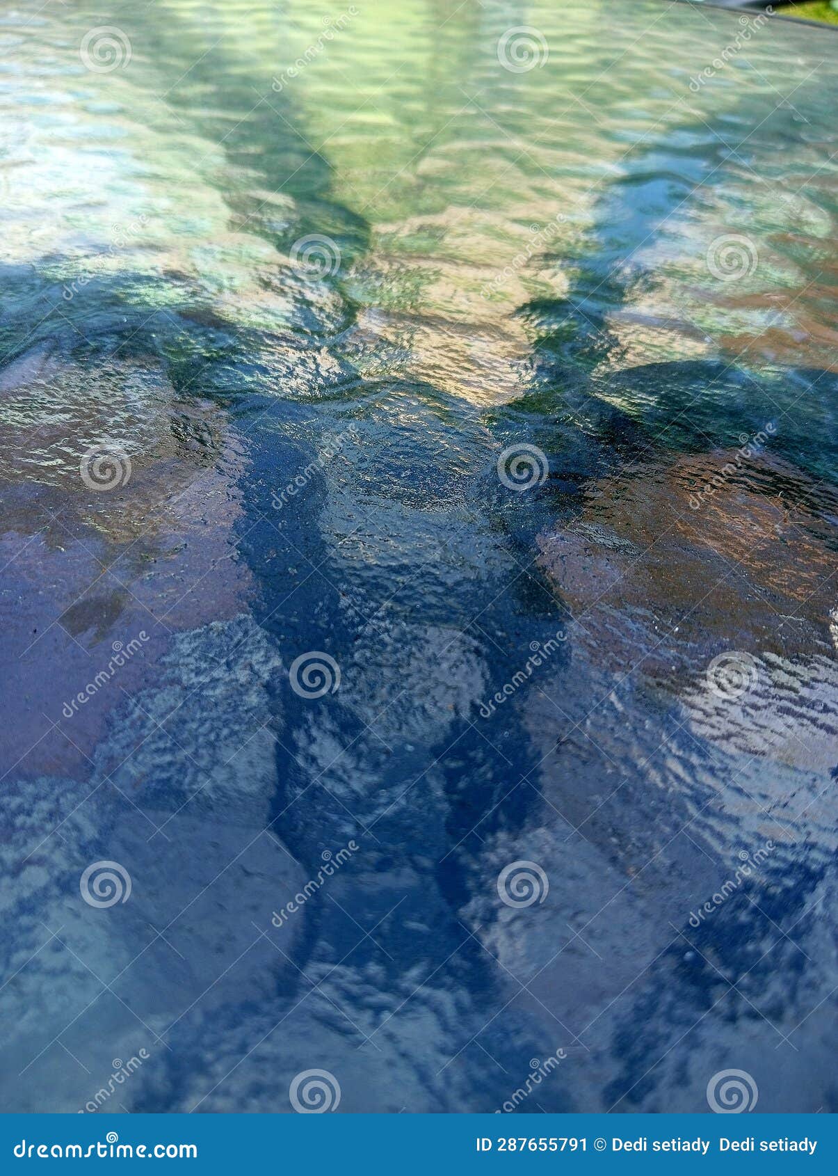 water-like flat glass pattern  on abstract background