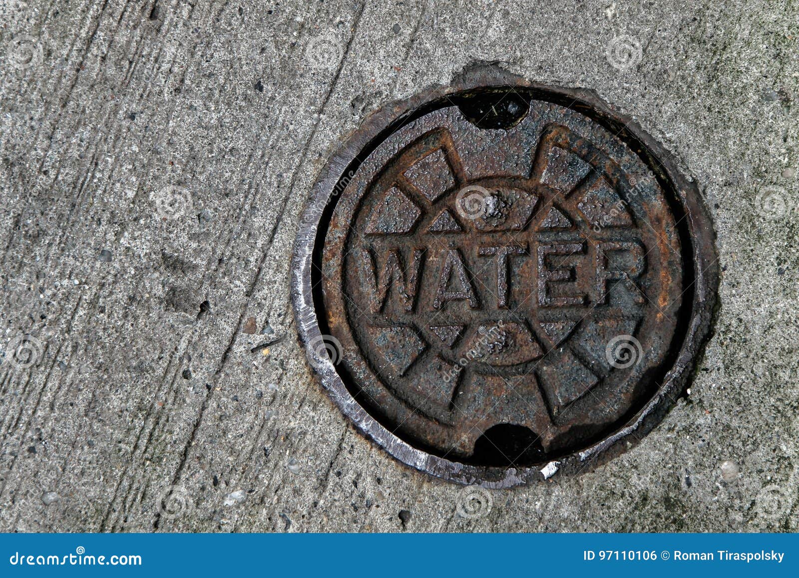 water main manhole cover