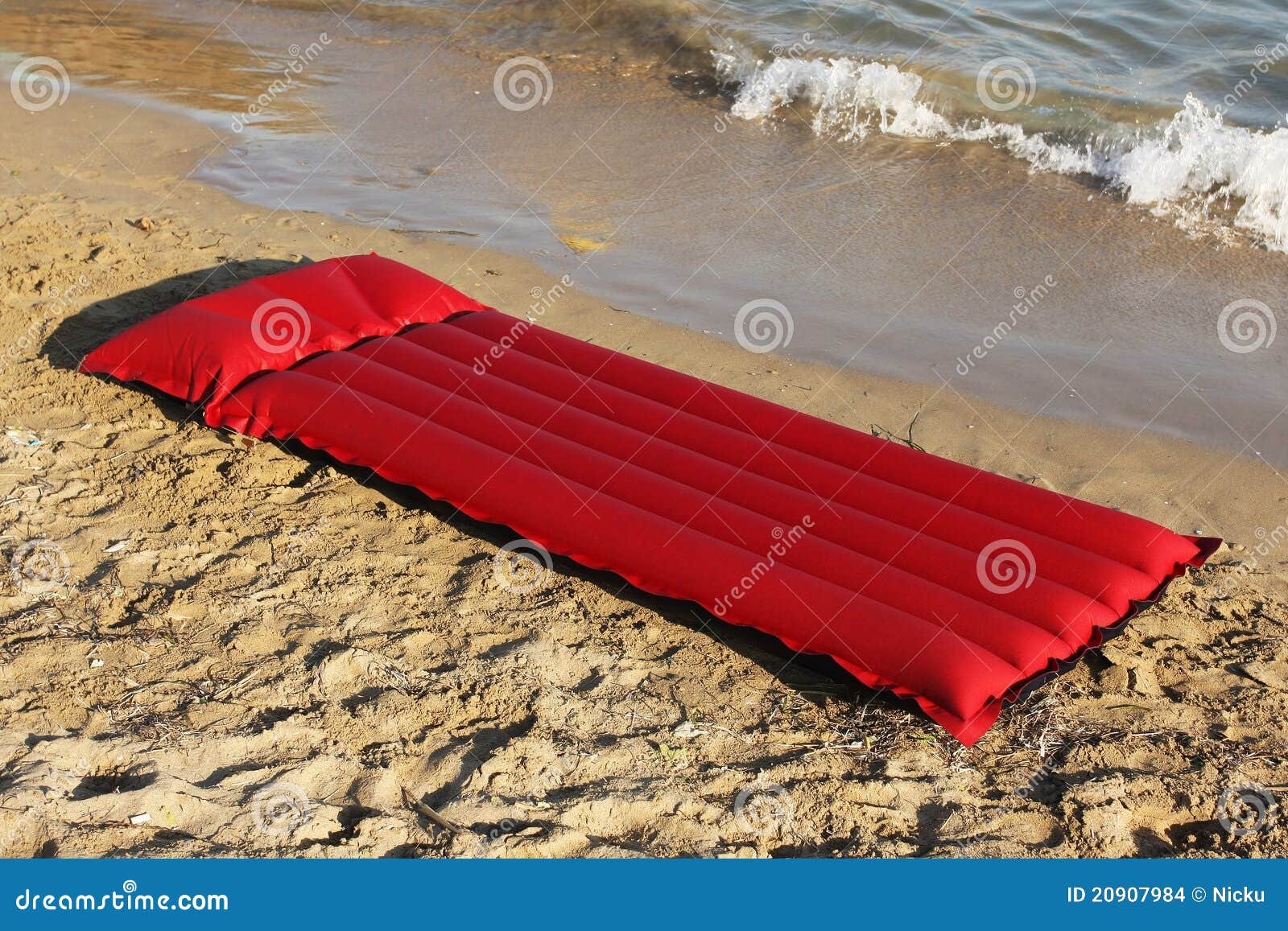 Water Mattress on the Beach Stock Photo Image of mattress, close