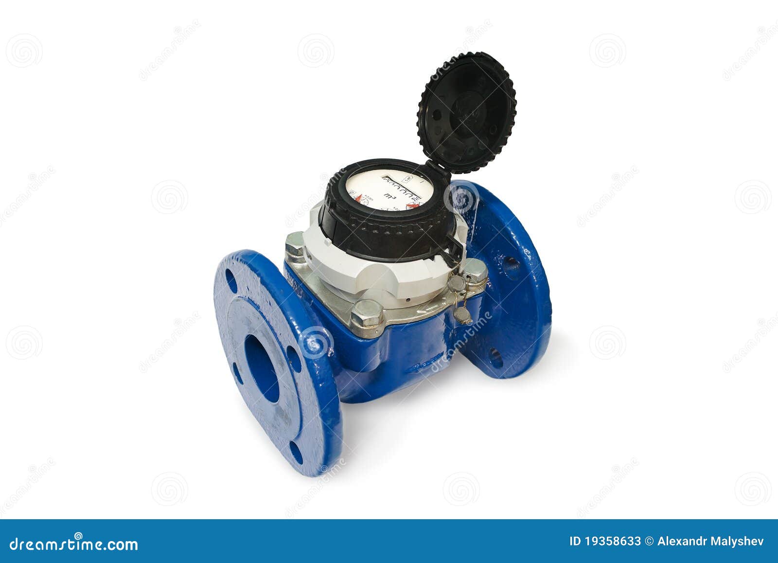 Water meter. stock image. Image of certification, meters 19358633
