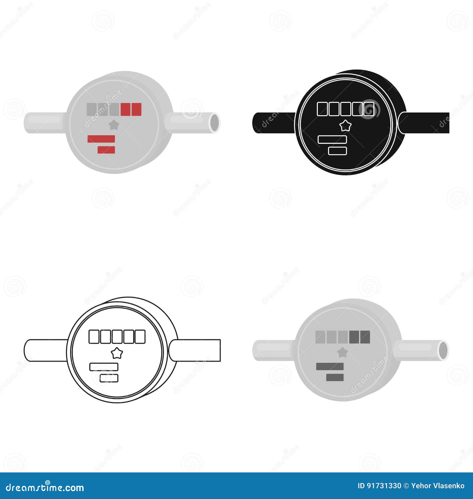 Water Meter Plumbing Symbol 108