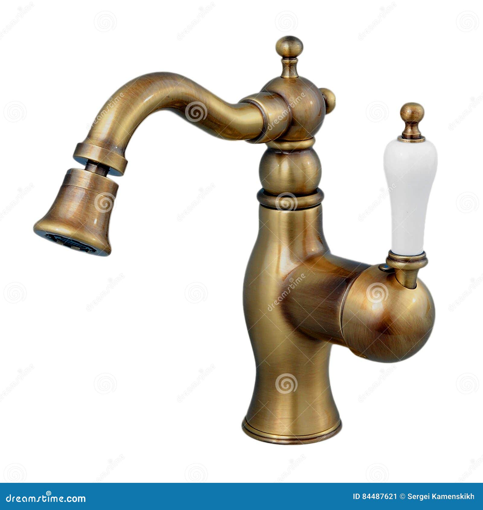 Water mixer for bathroom stock image. Image of plated 84487621