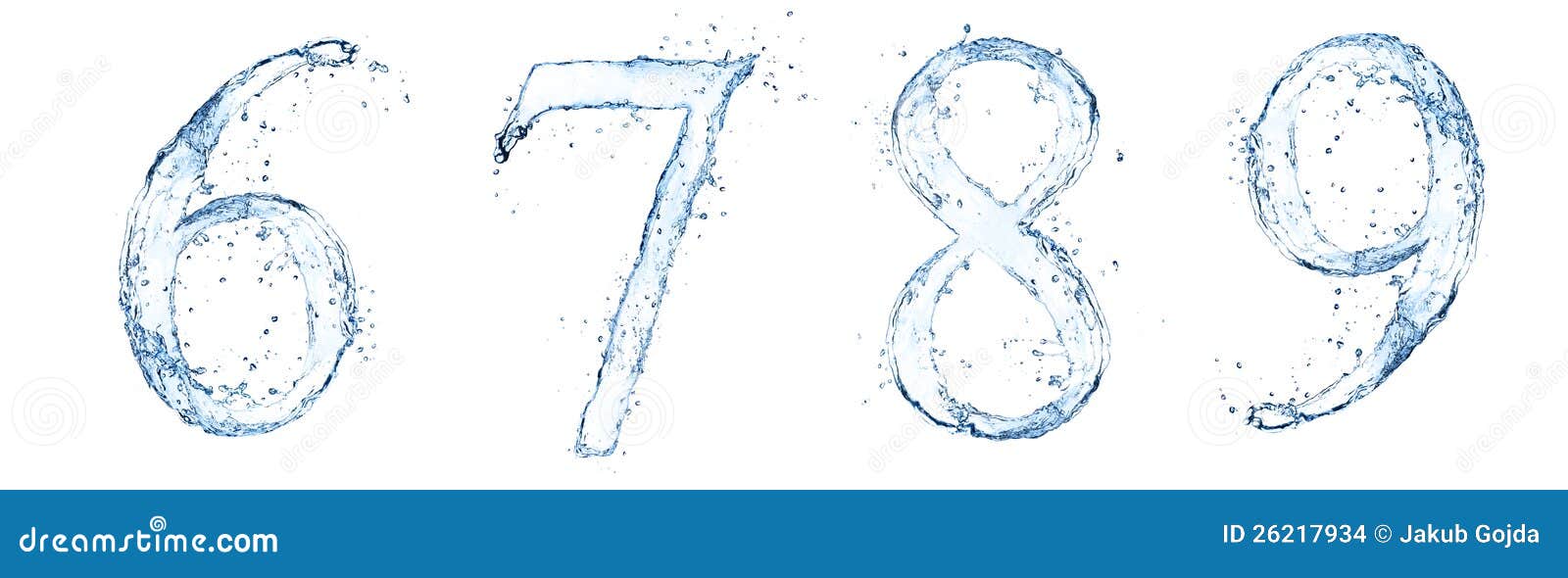 Water numbers stock illustration. Illustration of design 26217934
