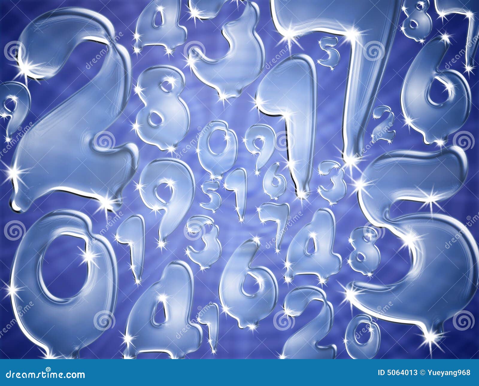 Water numbers background stock illustration. Illustration of changeable 5064013