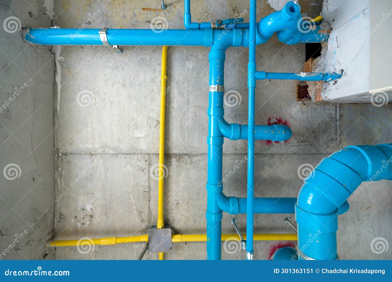 The Water Pipe System, Wastewater Pipes and Electrical Wiring are