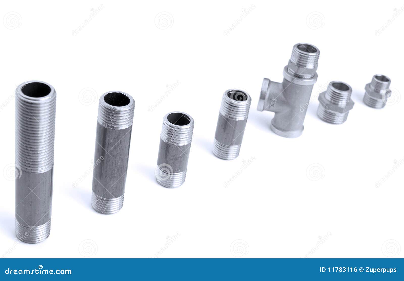Water pipes stock photo. Image of installment, fittings 11783116