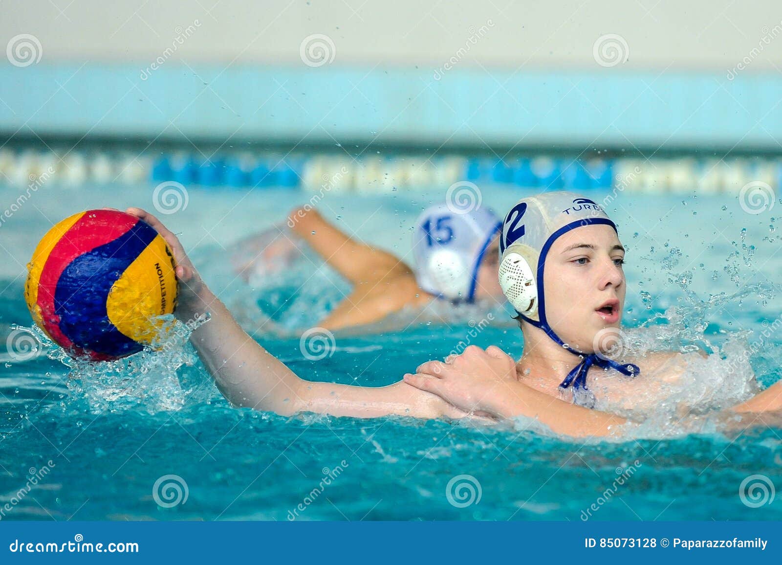 Water Polo Game Competitors during Ukrainian Open Championship