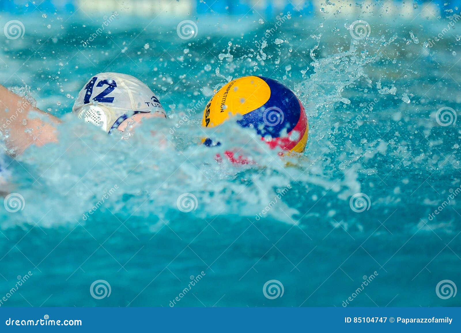 Water Polo Game Competitors during Ukrainian Open Championship