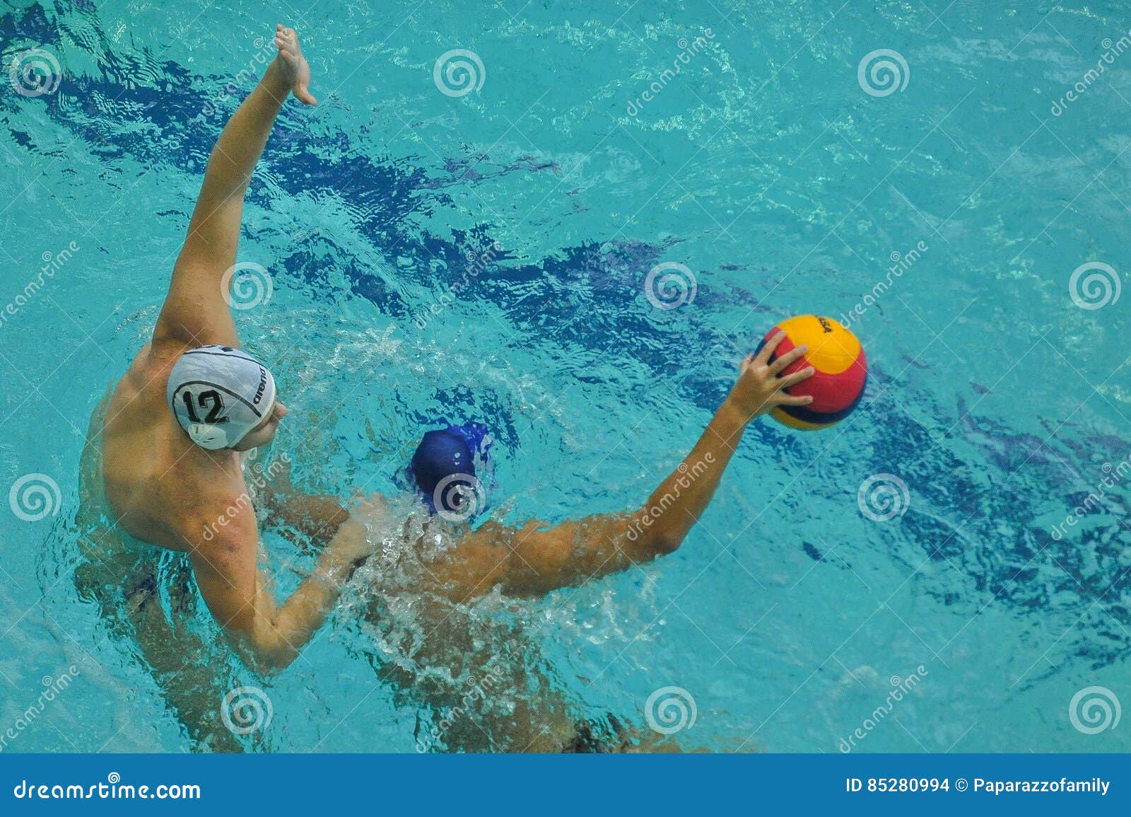Water Polo Game Competitors during Ukrainian Open Championship