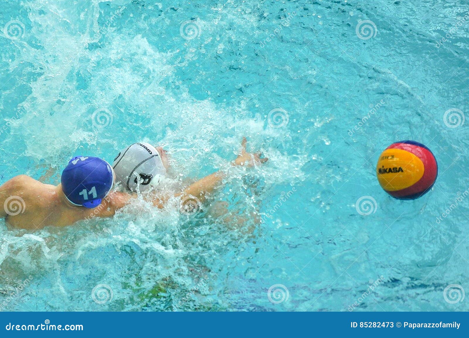 Water Polo Game Competitors during Ukrainian Open Championship