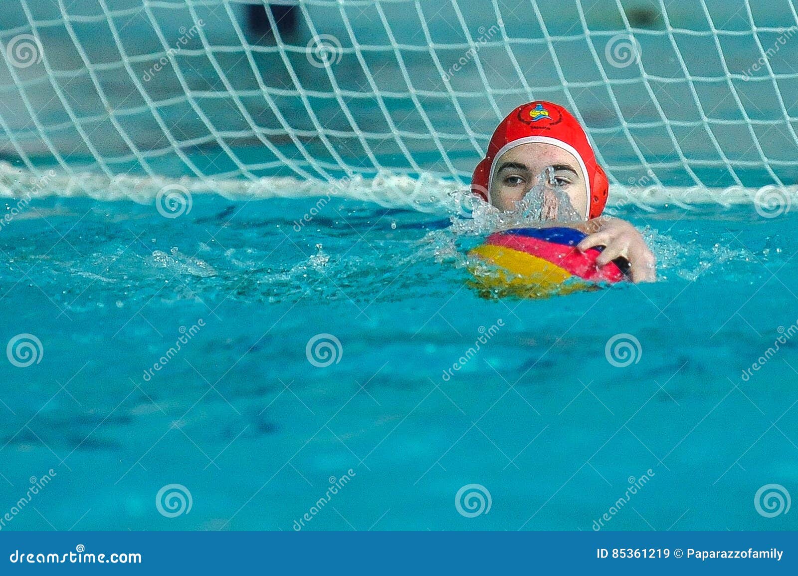 Water Polo Game Competitors during Ukrainian Open Championship
