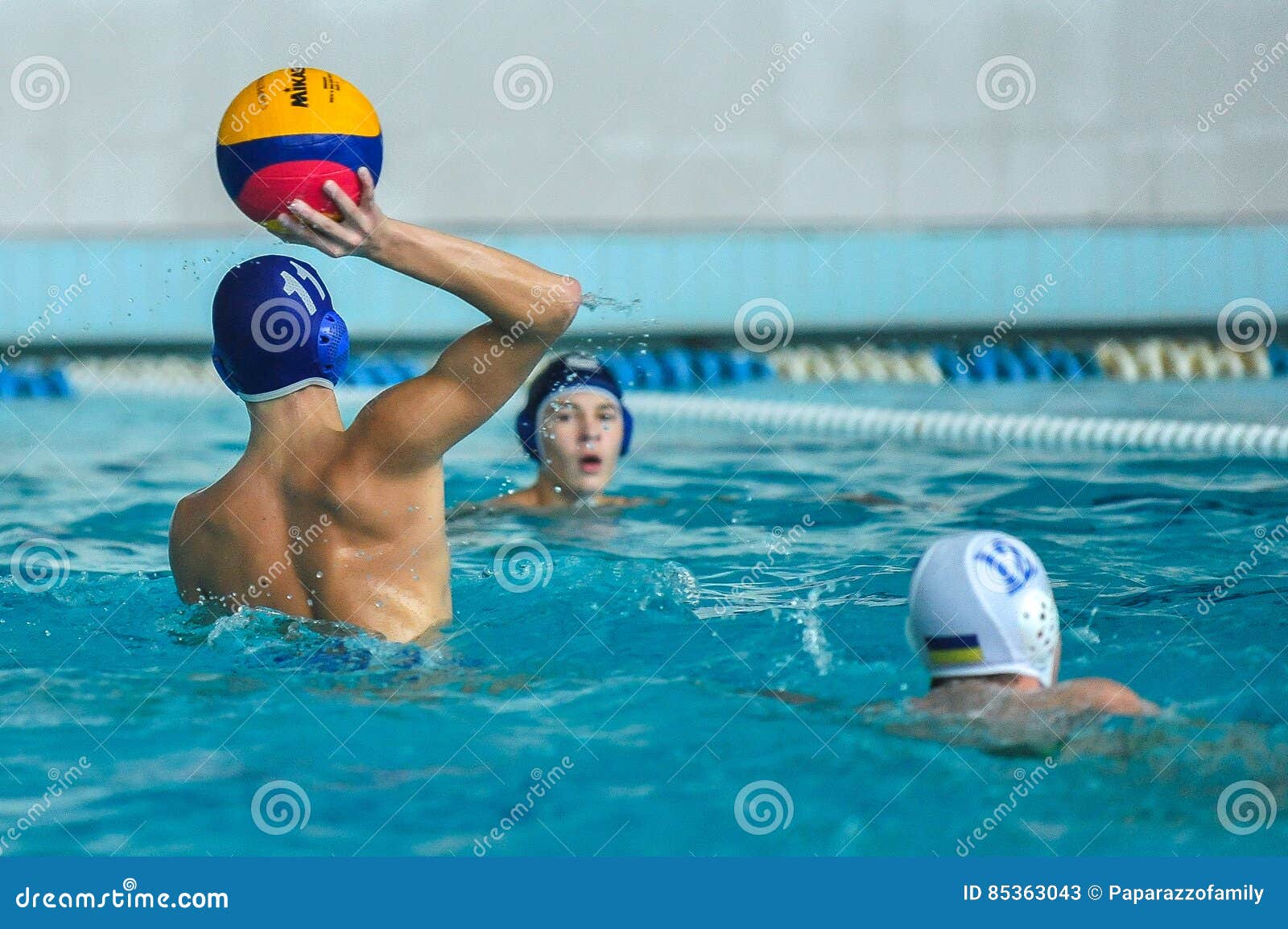Water Polo Game Competitors during Ukrainian Open Championship