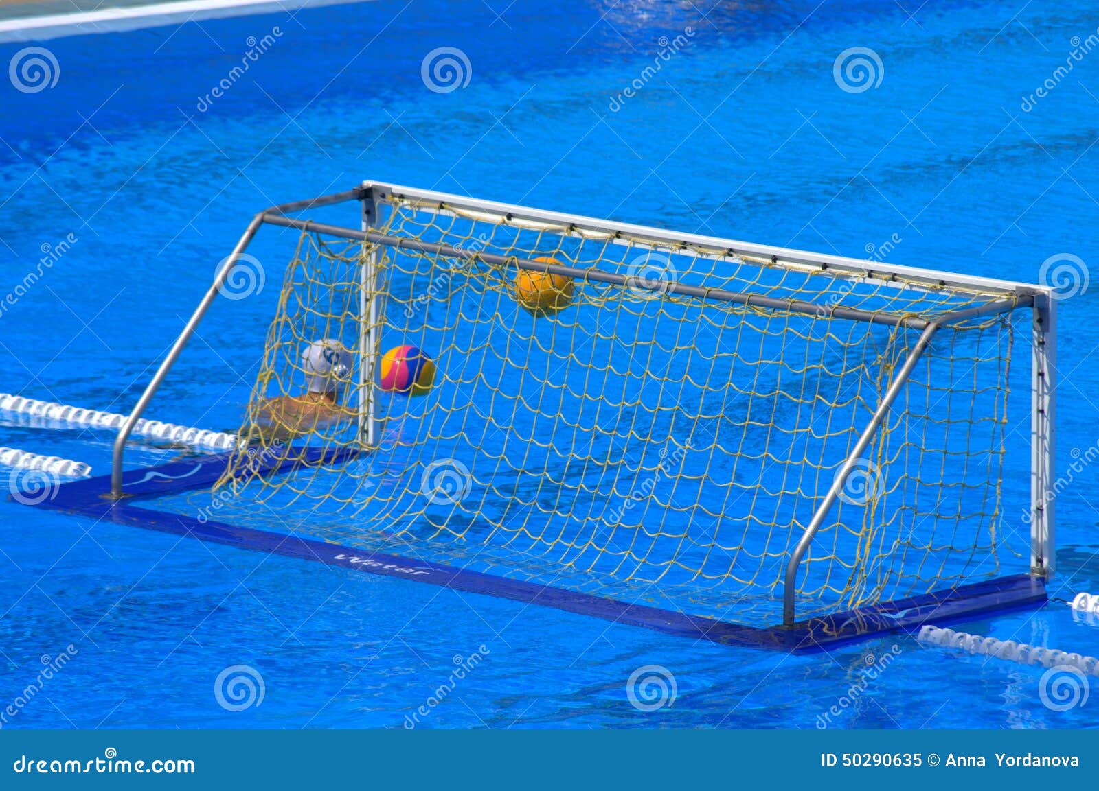 Water polo goal stock image. Image of goal, polo, athletic 50290635