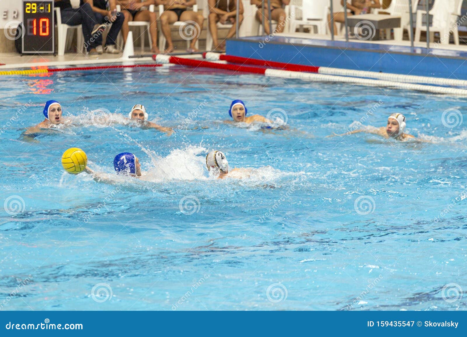 Water Polo Match between OSC Hungary and Potsdam Editorial Photography