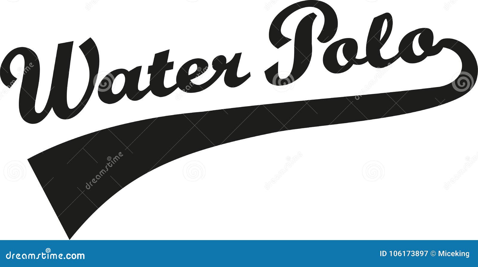 Water polo word retro stock vector. Illustration of summer 106173897