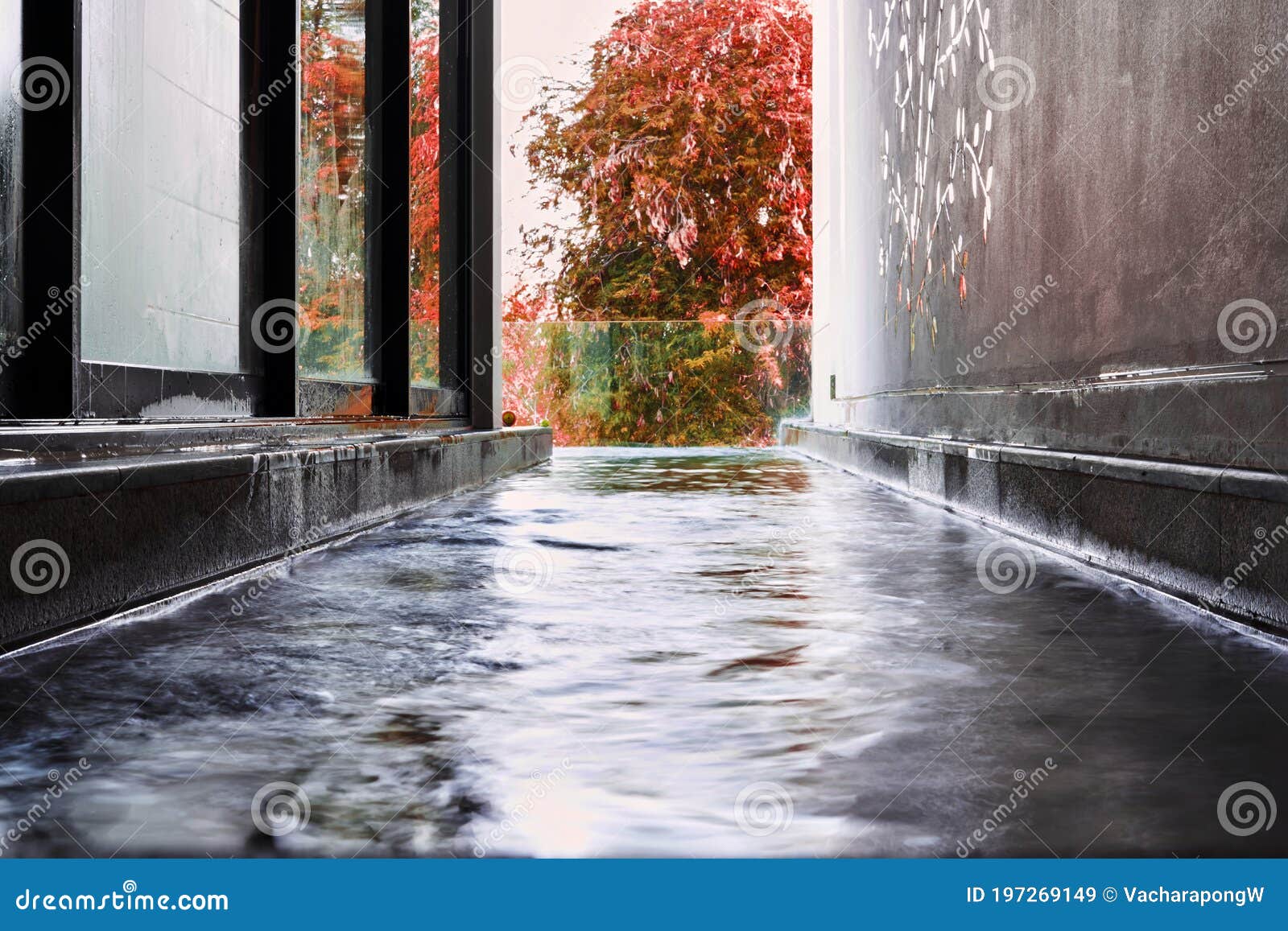 Autumn falls pool
